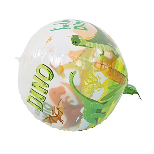 4d Animaldruckballons 5pcs, 22 Zoll wiederverwendbares PP -Material Automatische Versiegelung Safari Dschungel Themenpartydekorationen von MOUMOUTEN