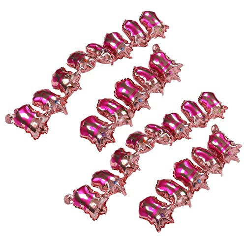 Crown Ballon Banner, 4PCS Grüne Aluminiumfolie Geburtstagsfeier Dekorationen mit Selbstversiegelung Zugflagge Design (Rosa) von MOUMOUTEN