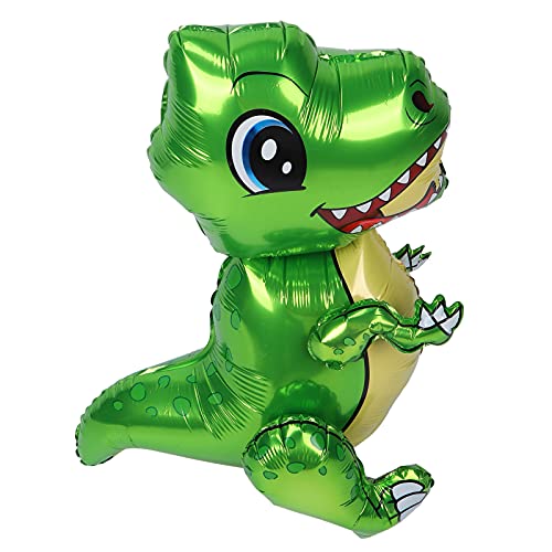 Dinosaurier Folienballon 31,5 -Zoll -Rot -Tier -Formballon für Kinder Geburtstagsfeier Dekorationen (Green) von MOUMOUTEN
