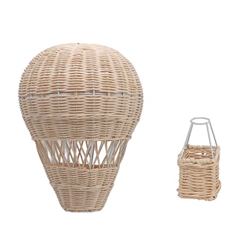 Handgewebtes Rattan Heißluftballon Wand Hang, Kindergarten Kinderzimmer Fotokabine Requisite Klassenzimmerkunst Handgewebtes Rattan Heißluftballon Wand Hang, Kindergarten Kinderzimmer Fotokabine Requisite Klassenzimmerkunst von MOUMOUTEN