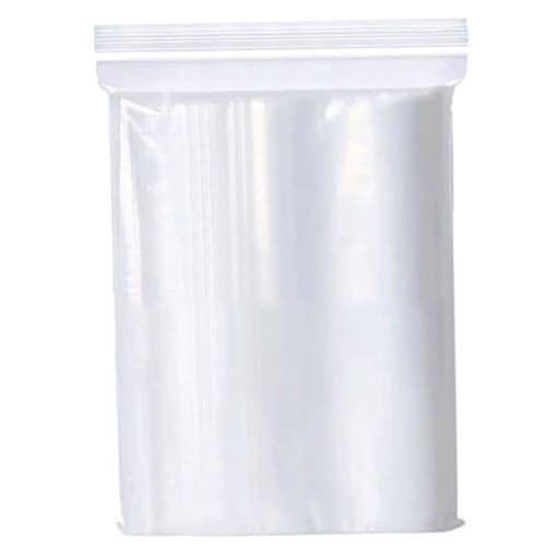 150 Stück kleine Plastiktüten, 5, 1 x 7, 6 cm, transparente kleine Druckverschlussbeutel mit wiederverschließbarem Reißverschluss, wasserdichte Mini-Druckverschlussbeutel für Unternehmen, Lageru von MOUNTTU