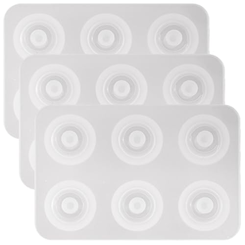 3-teilige Harzperlenformen, flache runde Perlenohrringformen für Epoxidharz, Harzohrringformen mit großen Löchern, Ornamentformen für Epoxidharz, Gießformen für große Löcher, Harzohrringformen 3-teilige Harzperlenformen, flache runde Perlenohrringformen für Epoxidharz, Harzohrringformen mit großen Löchern, Ornamentformen für Epoxidharz, Gießformen für große Löcher, Harzohrringformen von MOUNTTU