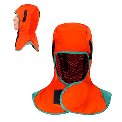 Lederschweißhaube Schweißhaube Schweißer Halsschutz Hitzebdeckende Hals Schulter vor Schweißhelmen Orange Lederschweißhaube Schweißhaube Schweißer Halsschutz Hitzebdeckende Hals Schulter vor Schweißhelmen Orange von MOUNTTU