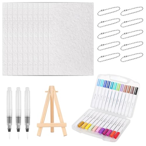 MOUNTTU 1 Set Puffy Paint, magische Schaumtextur, Puffy Paint für Kinder mit Papier, Markern, Aquarellstift, Perlenketten und Mini-Staffelei für Kindergeschenke, Pens für Kinder MOUNTTU 1 Set Puffy Paint, magische Schaumtextur, Puffy Paint für Kinder mit Papier, Markern, Aquarellstift, Perlenketten und Mini-Staffelei für Kindergeschenke, Pens für Kinder von MOUNTTU