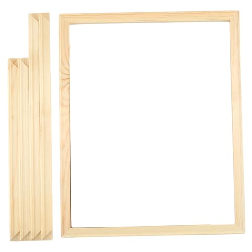 MOUNTTU Leinwandrahmen 16x20 Zoll, Holz-Leinwandrahmen, einfach zu montieren, 4 rechteckige Streifen, DIY-Leinwand-Keilrahmen für Ölgemälde, Leinwandfotos & Wandkunst, Rahmen für Leinwandmalerei MOUNTTU Leinwandrahmen 16x20 Zoll, Holz-Leinwandrahmen, einfach zu montieren, 4 rechteckige Streifen, DIY-Leinwand-Keilrahmen für Ölgemälde, Leinwandfotos & Wandkunst, Rahmen für Leinwandmalerei von MOUNTTU