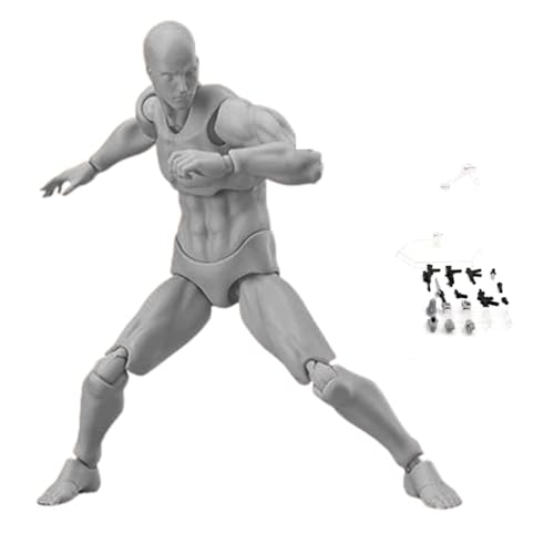 MOUNTTU Zeichenpuppe, bewegliche Zeichenfigur, Actionfiguren, 5, 90 Zoll, bewegliche Gelenke, Flexible Zeichenfiguren, Modell mit Sockel, leichte Zeichenfigur zum Skizzieren, Malen, Zeichnen, Künst MOUNTTU Zeichenpuppe, bewegliche Zeichenfigur, Actionfiguren, 5, 90 Zoll, bewegliche Gelenke, Flexible Zeichenfiguren, Modell mit Sockel, leichte Zeichenfigur zum Skizzieren, Malen, Zeichnen, Künst von MOUNTTU
