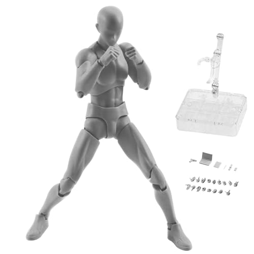 Mini Action Figur bewegliche Gesten PVC Leichtes Modell steht Puppenkörper-Chan-Set mit Sockelunterstützung für das Skizzier Mini Action Figur bewegliche Gesten PVC Leichtes Modell steht Puppenkörper-Chan-Set mit Sockelunterstützung für das Skizzier von MOUNTTU