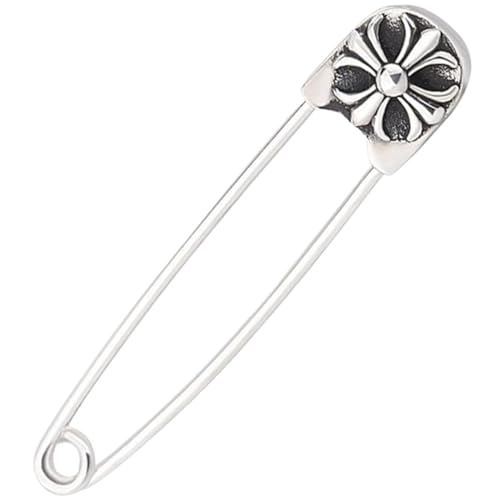 Sicherheitsnadel-Anhänger, Sicherheitsnadeln für Kleidung, Sicherheitsnadeln, Broschennadeln, Sicherheitsnadel-Brosche, Anhänger aus 925er Silber, 3, 8 cm große gravierte Broschennade Sicherheitsnadel-Anhänger, Sicherheitsnadeln für Kleidung, Sicherheitsnadeln, Broschennadeln, Sicherheitsnadel-Brosche, Anhänger aus 925er Silber, 3, 8 cm große gravierte Broschennade von MOUNTTU