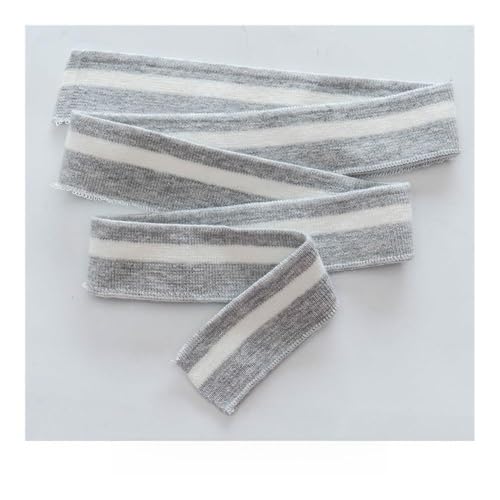 3,5 x 80 cm hoch dehnbarer, gestrickter Baumwollstoff, T-Shirt-Ausschnitt, elastischer Kragen, Bündchen, Besatz für Kleidung, Accessoires, Stoff (11) von MOVDARL