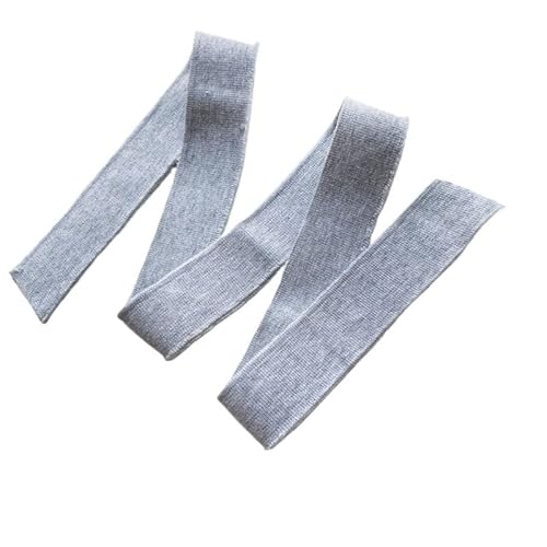 Hochdehnbarer gestrickter Baumwollstoff, T-Shirt-Ausschnitt, elastischer Kragen, Bündchen, Besatz für DIY-Kleidung, Accessoires, Stoff, 3,5 x 80 cm (04) von MOVDARL