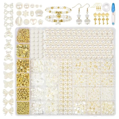 MOVKZACV Perlen für Armbänder, Ohrring Machen Kit, Perlen zum Auffädeln Erwachsene für DIY Perlen Set Schmuck Bracelet Making Kit, Feiertage, Partys, Weihnachten MOVKZACV Perlen für Armbänder, Ohrring Machen Kit, Perlen zum Auffädeln Erwachsene für DIY Perlen Set Schmuck Bracelet Making Kit, Feiertage, Partys, Weihnachten von MOVKZACV