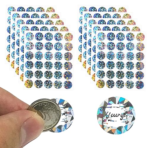 Rubbellos Aufkleber, 300 Stück Runde Rubbel Aufkleber, 2,5cm Rubbel Etiketten Runde Aufkleber Stickers, Glänzendes Hologramm Rubbellose Selber Machen Scratch Sticker für DIY Überraschung Aufkleber Rubbellos Aufkleber, 300 Stück Runde Rubbel Aufkleber, 2,5cm Rubbel Etiketten Runde Aufkleber Stickers, Glänzendes Hologramm Rubbellose Selber Machen Scratch Sticker für DIY Überraschung Aufkleber von MOVKZACV