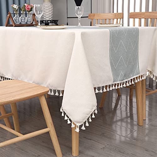 MOWEN Küchen-Tischdecke aus Baumwollleinen mit Quasten für Küchenparty-Dekoration, Quadratisch MOWEN Küchen-Tischdecke aus Baumwollleinen mit Quasten für Küchenparty-Dekoration, Quadratisch von MOWEN