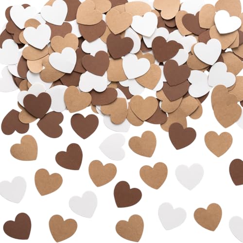 Braunes Kraftpapier-Konfetti, Tischdekoration für neutrale Babyparty, Geburtstag, Vintage, Hochzeit, Verlobung, Party, 3 cm Durchmesser, 200 Stück Braunes Kraftpapier-Konfetti, Tischdekoration für neutrale Babyparty, Geburtstag, Vintage, Hochzeit, Verlobung, Party, 3 cm Durchmesser, 200 Stück von MOWO