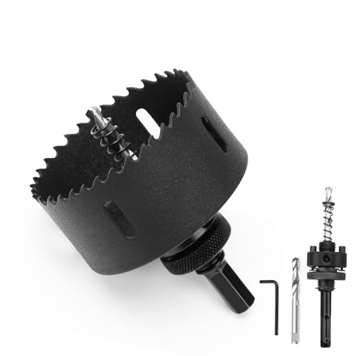 Lochsäge 80mm,Bi-Metall Lochsägen mit SDS plus-Schaft und Sechskant-Schaft Set Bohrkrone für Holz, Rigips, Dünne Metalle, Kunststoffe Lochsäge 80mm,Bi-Metall Lochsägen mit SDS plus-Schaft und Sechskant-Schaft Set Bohrkrone für Holz, Rigips, Dünne Metalle, Kunststoffe von MOXPIFY