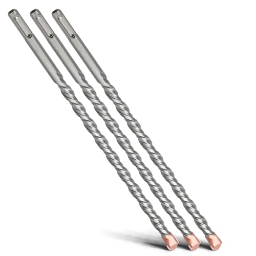 MOXPIFY 3tlg 16 x 210mm SDS Plus Bohrer mit Doppelwendel,Hammerbohrer Für Beton,Stein,Naturstein MOXPIFY 3tlg 16 x 210mm SDS Plus Bohrer mit Doppelwendel,Hammerbohrer Für Beton,Stein,Naturstein von MOXPIFY