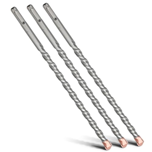 MOXPIFY 3tlg 18 x 210mm SDS Plus Bohrer mit Doppelwendel,Hammerbohrer Für Beton,Stein,Naturstein MOXPIFY 3tlg 18 x 210mm SDS Plus Bohrer mit Doppelwendel,Hammerbohrer Für Beton,Stein,Naturstein von MOXPIFY