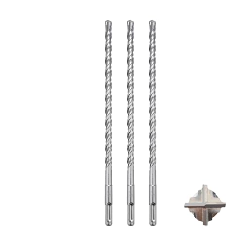 MOXPIFY 3tlg SDS Plus Bohrer 10 x 260mm,Betonbohrer mit 4 Hartmetall Schneiden und Doppelwendel für Beton und Mauerwerk MOXPIFY 3tlg SDS Plus Bohrer 10 x 260mm,Betonbohrer mit 4 Hartmetall Schneiden und Doppelwendel für Beton und Mauerwerk von MOXPIFY