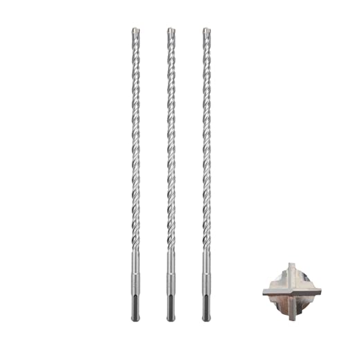 MOXPIFY 3tlg SDS Plus Bohrer 10 x 310mm,Betonbohrer mit 4 Hartmetall Schneiden und Doppelwendel für Beton und Mauerwerk MOXPIFY 3tlg SDS Plus Bohrer 10 x 310mm,Betonbohrer mit 4 Hartmetall Schneiden und Doppelwendel für Beton und Mauerwerk von MOXPIFY