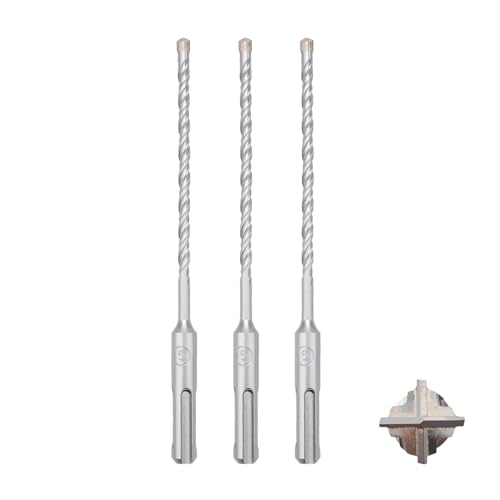 MOXPIFY 3tlg SDS Plus Bohrer 5 x 160mm,Betonbohrer mit 4 Hartmetall Schneiden und Doppelwendel für Beton und Mauerwerk MOXPIFY 3tlg SDS Plus Bohrer 5 x 160mm,Betonbohrer mit 4 Hartmetall Schneiden und Doppelwendel für Beton und Mauerwerk von MOXPIFY