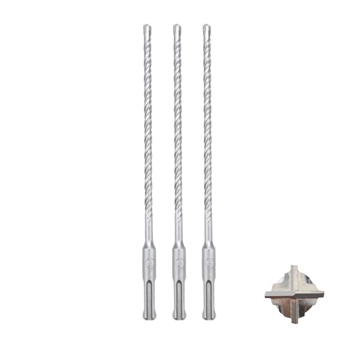 MOXPIFY 3tlg SDS Plus Bohrer 6 x 210mm,Betonbohrer mit 4 Hartmetall Schneiden und Doppelwendel für Beton und Mauerwerk MOXPIFY 3tlg SDS Plus Bohrer 6 x 210mm,Betonbohrer mit 4 Hartmetall Schneiden und Doppelwendel für Beton und Mauerwerk von MOXPIFY