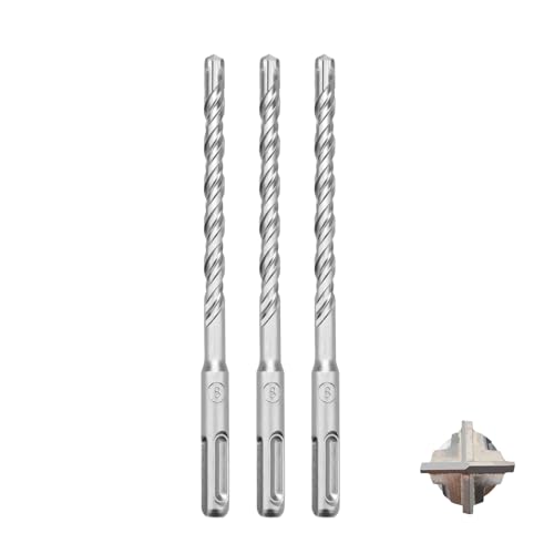 MOXPIFY 3tlg SDS Plus Bohrer 8 x 160mm,Betonbohrer mit 4 Hartmetall Schneiden und Doppelwendel für Beton und Mauerwerk MOXPIFY 3tlg SDS Plus Bohrer 8 x 160mm,Betonbohrer mit 4 Hartmetall Schneiden und Doppelwendel für Beton und Mauerwerk von MOXPIFY