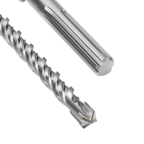 SDS Max Bohrer 18 x 1000mm,Betonbohrer mit 4 Hartmetall Schneiden und Doppelwendel,Hammerbohrer Für Beton,Stein,Naturstein SDS Max Bohrer 18 x 1000mm,Betonbohrer mit 4 Hartmetall Schneiden und Doppelwendel,Hammerbohrer Für Beton,Stein,Naturstein von MOXPIFY
