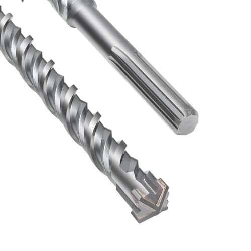 SDS Max Bohrer 28 x 800mm,Betonbohrer mit 4 Hartmetall Schneiden und Doppelwendel,Hammerbohrer Für Beton,Stein,Naturstein SDS Max Bohrer 28 x 800mm,Betonbohrer mit 4 Hartmetall Schneiden und Doppelwendel,Hammerbohrer Für Beton,Stein,Naturstein von MOXPIFY
