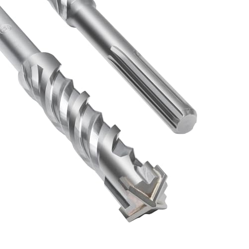 SDS Max Bohrer 32 x 1000mm,Betonbohrer mit 4 Hartmetall Schneiden und Doppelwendel,Hammerbohrer Für Beton,Stein,Naturstein SDS Max Bohrer 32 x 1000mm,Betonbohrer mit 4 Hartmetall Schneiden und Doppelwendel,Hammerbohrer Für Beton,Stein,Naturstein von MOXPIFY