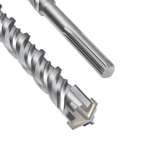 SDS Max Bohrer 35 x 800mm,Betonbohrer mit 4 Hartmetall Schneiden und Doppelwendel,Hammerbohrer Für Beton,Stein,Naturstein SDS Max Bohrer 35 x 800mm,Betonbohrer mit 4 Hartmetall Schneiden und Doppelwendel,Hammerbohrer Für Beton,Stein,Naturstein von MOXPIFY