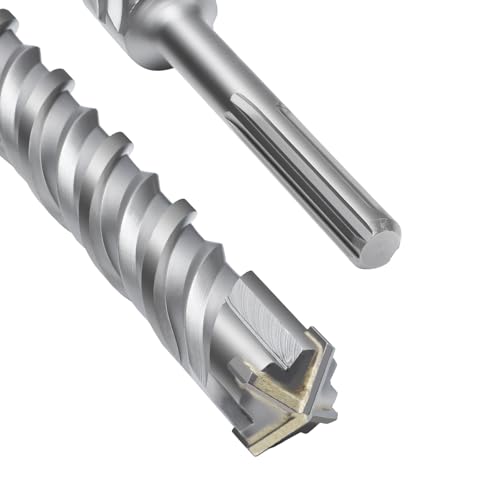 SDS Max Bohrer 40 x 340mm,Betonbohrer mit 4 Hartmetall Schneiden und Doppelwendel,Hammerbohrer Für Beton,Stein,Naturstein SDS Max Bohrer 40 x 340mm,Betonbohrer mit 4 Hartmetall Schneiden und Doppelwendel,Hammerbohrer Für Beton,Stein,Naturstein von MOXPIFY