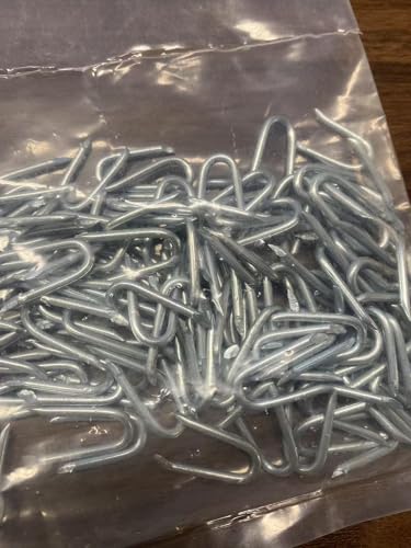 MOXYOY U Nails Netzklammern, verzinkte U-förmige Nägel, ideal für Hühnerdraht, Maschendrahtzaun, Gartennetz, 120 Stück MOXYOY U Nails Netzklammern, verzinkte U-förmige Nägel, ideal für Hühnerdraht, Maschendrahtzaun, Gartennetz, 120 Stück von MOXYOY