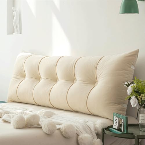 Keilkissen Kissen Für Schlafsaalbett Kopfteil - Luxus -samt -plüschstoff, Elastische Träger Und Reißverschlussdesign, Maschinenwaschbarer, Weicher Stützender Kopf/rückenkissen Für Schlafsaalbetten Keilkissen Kissen Für Schlafsaalbett Kopfteil - Luxus -samt -plüschstoff, Elastische Träger Und Reißverschlussdesign, Maschinenwaschbarer, Weicher Stützender Kopf/rückenkissen Für Schlafsaalbetten von MOYIDUE