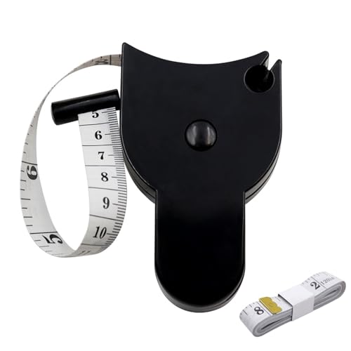 Kleines Maßband, Gewichtsverlust-Tracker, doppelseitiges Maßband für Körpermaße, 1,5 Meter, einziehbar, weiches Maßband, geeignet zum Messen von Körperkleidung, Design Kleines Maßband, Gewichtsverlust-Tracker, doppelseitiges Maßband für Körpermaße, 1,5 Meter, einziehbar, weiches Maßband, geeignet zum Messen von Körperkleidung, Design von MOYWYCNO