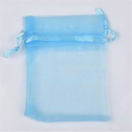 MObyat 25/50Pcs Hochzeit Geschenk Pull Tasche Organza Beutel Schmuck Tüll Kordelzug Tasche Schmuck Verpackung Display & Schmuckbeutel, Verpackungsbeutel, Hellblau, 7 x 9 cm, 25 Stück MObyat 25/50Pcs Hochzeit Geschenk Pull Tasche Organza Beutel Schmuck Tüll Kordelzug Tasche Schmuck Verpackung Display & Schmuckbeutel, Verpackungsbeutel, Hellblau, 7 x 9 cm, 25 Stück von MObyat