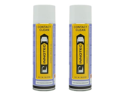 2 Stück Innotec Kontakt Spray - Contact Clean - Elektronikreiniger - Reinigung und Schutz von elektronischen Kontakten - hochaktiver, schnell ablüftender Reiniger für elektronische Kontakte & Bauteile 2 Stück Innotec Kontakt Spray - Contact Clean - Elektronikreiniger - Reinigung und Schutz von elektronischen Kontakten - hochaktiver, schnell ablüftender Reiniger für elektronische Kontakte & Bauteile von MP Produkt