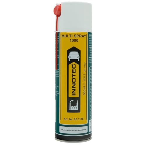 Innotec Multi Spray 1000 - Universalspray - universelles Schmierprodukt mit hoher feuchtigkeitsverdrängender Wirkung - löst Verschmutzungen und festsitzende Teile und konserviert vor Korrosion Innotec Multi Spray 1000 - Universalspray - universelles Schmierprodukt mit hoher feuchtigkeitsverdrängender Wirkung - löst Verschmutzungen und festsitzende Teile und konserviert vor Korrosion von MP Produkt