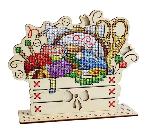 MP Studia Kreuzstich-Stickerei-Set für Erwachsene und Anfänger, Bastelecken, 14 x 17 cm von MP Studia