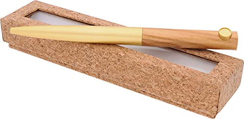 Luxus-Metallkugelschreiber, Oberkörper aus Palisade, Holz/Metall-Kugelschreiber, Korkbox, Strich 0,7 mm,blaue Tinte Luxus-Metallkugelschreiber, Oberkörper aus Palisade, Holz/Metall-Kugelschreiber, Korkbox, Strich 0,7 mm,blaue Tinte von MPM Quality