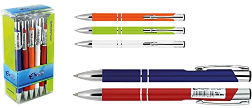 MPM Quality Aluminium-Kugelschreiber, modern, leicht, elegant, hochwertig, ungiftig, 1 Päckchen mit 20 Stück/Kugelschreiber MPM Quality Aluminium-Kugelschreiber, modern, leicht, elegant, hochwertig, ungiftig, 1 Päckchen mit 20 Stück/Kugelschreiber von MPM Quality