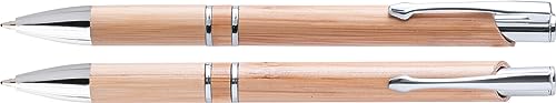 MPM Quality Bambus-Kugelschreiber Baymont, Werbung für die Firma und Büro, mit Metallclip, Holz, umweltfreundlich, Eco friendly MPM Quality Bambus-Kugelschreiber Baymont, Werbung für die Firma und Büro, mit Metallclip, Holz, umweltfreundlich, Eco friendly von MPM Quality