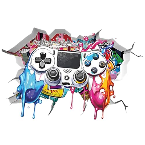 3D Wandtattoo Gamer Cartoon Tapete Wandaufkleber Kinderzimmer Wanddekoration Selbstklebend Wandtattoo Bunte Gaming Poster Videospiel Wandstikcer Für Jugendzimmer Deko Geschenk 40×60cm 3D Wandtattoo Gamer Cartoon Tapete Wandaufkleber Kinderzimmer Wanddekoration Selbstklebend Wandtattoo Bunte Gaming Poster Videospiel Wandstikcer Für Jugendzimmer Deko Geschenk 40×60cm von MPQDFG