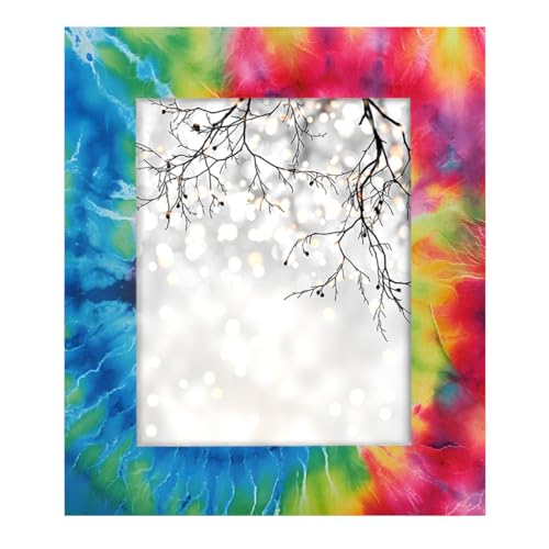 Bilderrahmen, 20,3 x 25,4 cm, Regenbogen-Vortex, Batikfärbung, Holz-Bilderrahmen, Display für Wand und Tischplatte, Dekoration für Büro, Wohnzimmer, Schlafzimmer Bilderrahmen, 20,3 x 25,4 cm, Regenbogen-Vortex, Batikfärbung, Holz-Bilderrahmen, Display für Wand und Tischplatte, Dekoration für Büro, Wohnzimmer, Schlafzimmer von MPTPTM