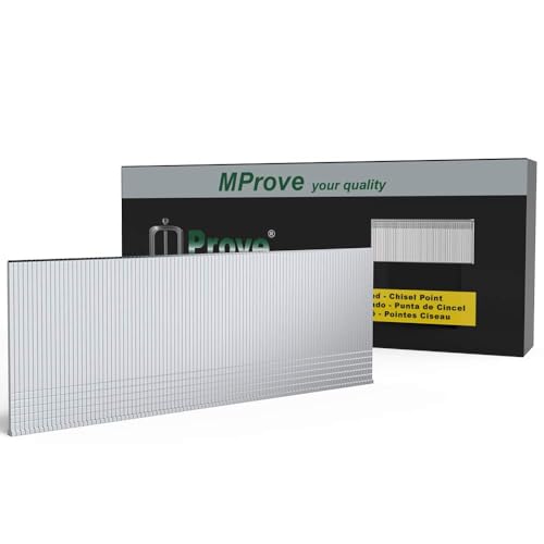 Mprove Verzinkte Nägel, 18 Gauge, 4,5 cm, 5000 Stück, Universal-Brad-Nägel für pneumatische, elektrische Nagelstifte Mprove Verzinkte Nägel, 18 Gauge, 4,5 cm, 5000 Stück, Universal-Brad-Nägel für pneumatische, elektrische Nagelstifte von MProve