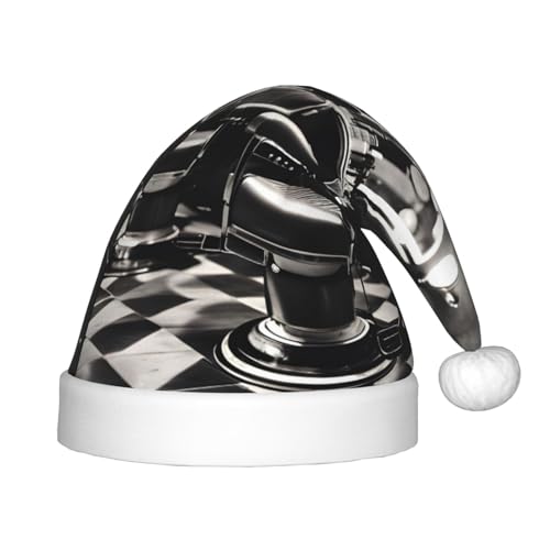 MQGMZ Barber Shop Monochromer Stil Druck Weihnachtsmütze für Kinder, Weihnachtsmannmütze, perfekte Weihnachtsmütze, Urlaubsparty-Zubehör MQGMZ Barber Shop Monochromer Stil Druck Weihnachtsmütze für Kinder, Weihnachtsmannmütze, perfekte Weihnachtsmütze, Urlaubsparty-Zubehör von MQGMZ