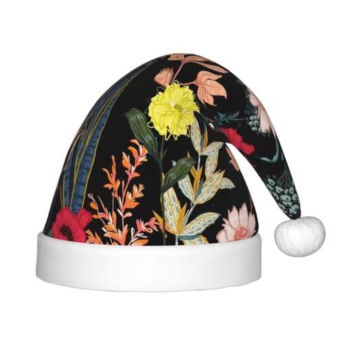 MQGMZ Bunte Boho-Weihnachtsmütze mit Blumendruck, für Kinder, Weihnachtsmannmütze, perfekte Weihnachtsmütze, Urlaubsparty-Zubehör MQGMZ Bunte Boho-Weihnachtsmütze mit Blumendruck, für Kinder, Weihnachtsmannmütze, perfekte Weihnachtsmütze, Urlaubsparty-Zubehör von MQGMZ