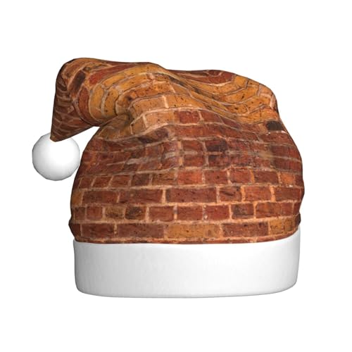 MQGMZ Industrielle Ziegelmauer-Hintergrund, Druck, Weihnachtsmütze, humorvolle Weihnachtsmannmütze, Unisex, Weihnachtsmütze für Dekoration, Neujahrspartys MQGMZ Industrielle Ziegelmauer-Hintergrund, Druck, Weihnachtsmütze, humorvolle Weihnachtsmannmütze, Unisex, Weihnachtsmütze für Dekoration, Neujahrspartys von MQGMZ