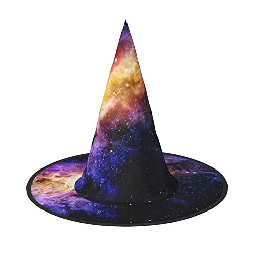 MQGMZ Mqgmzgalaxy Hexenhut im Universum, bezaubernder Halloween-Hexenhut, niedlich, faltbar, spitz, Neuheit, Hexenhut, Kinder und Erwachsene MQGMZ Mqgmzgalaxy Hexenhut im Universum, bezaubernder Halloween-Hexenhut, niedlich, faltbar, spitz, Neuheit, Hexenhut, Kinder und Erwachsene von MQGMZ