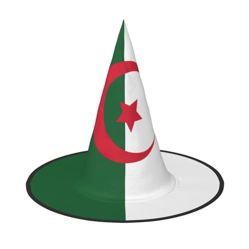 MQGMZ Vielseitiger Halloween-Hut mit Algerien-Flagge, Hexenhut für Erwachsene, lustige und stilvolle Halloween-Party-Dekoration MQGMZ Vielseitiger Halloween-Hut mit Algerien-Flagge, Hexenhut für Erwachsene, lustige und stilvolle Halloween-Party-Dekoration von MQGMZ