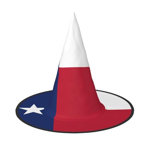 MQGMZ Vielseitiger Halloween-Hut mit Texas-Flagge, Hexenhut für Erwachsene, lustige und stilvolle Halloween-Party-Dekoration MQGMZ Vielseitiger Halloween-Hut mit Texas-Flagge, Hexenhut für Erwachsene, lustige und stilvolle Halloween-Party-Dekoration von MQGMZ